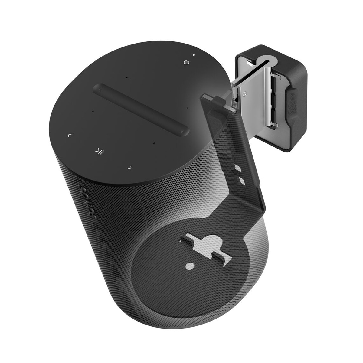 Soporte de pared Vogel's SWM 4111B para altavoz Sonos Era 100 Negro Negro-7