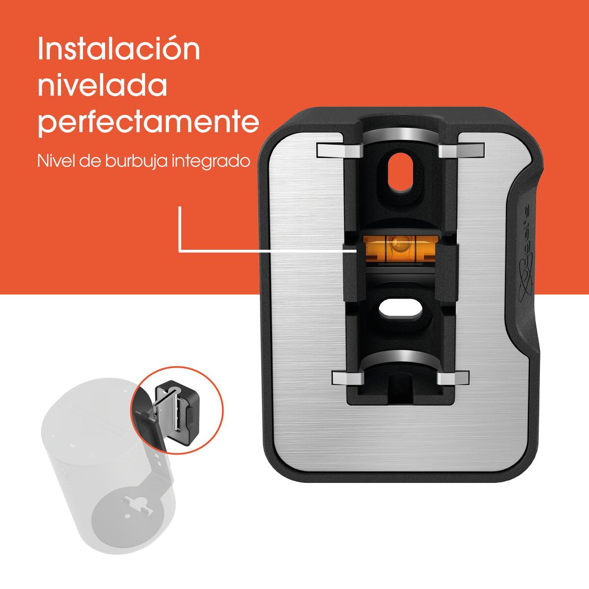 Soporte de pared Vogel's SWM 4111B para altavoz Sonos Era 100 Negro Negro-9
