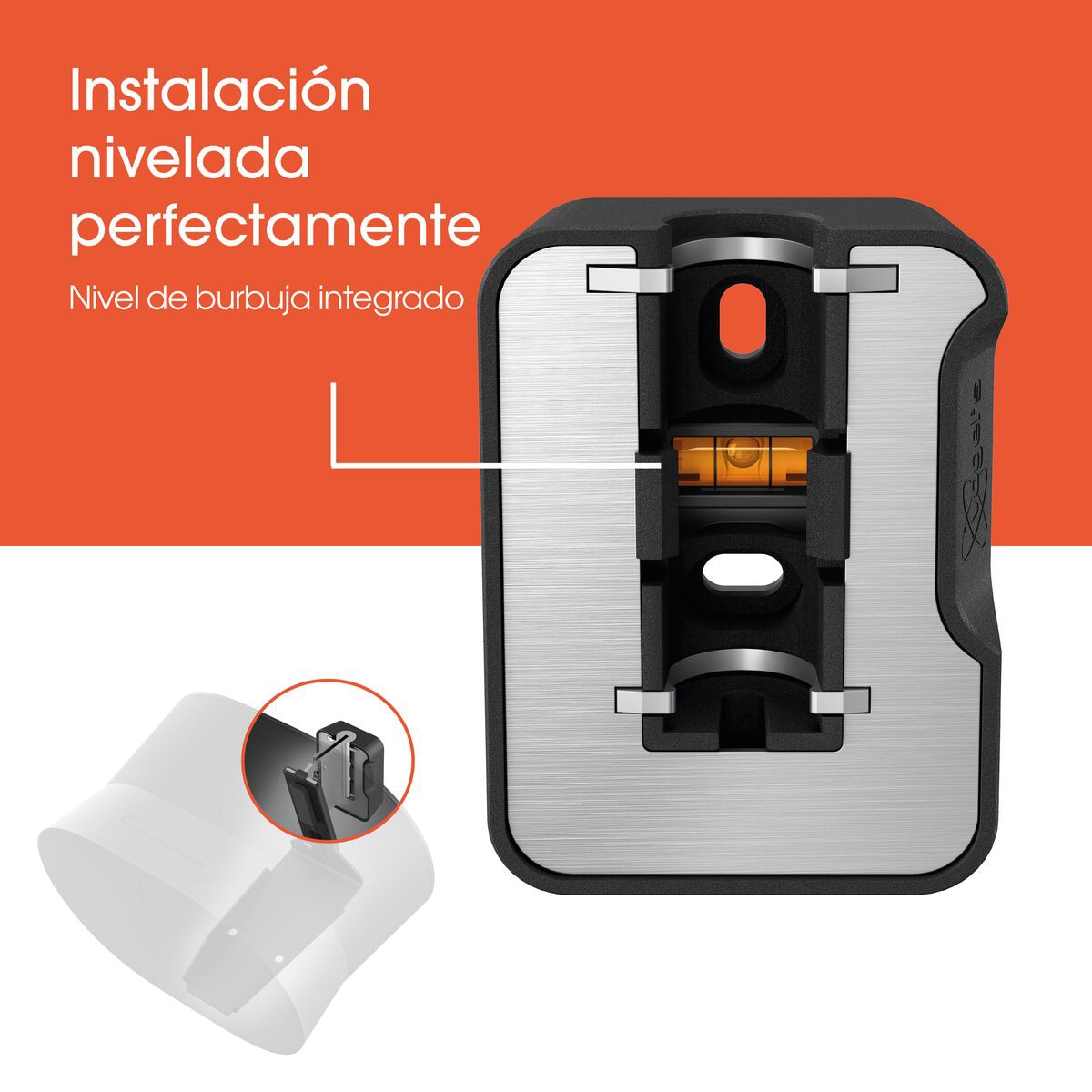 Soporte de pared Vogel's SWM 4131B para altavoz Sonos Era 300 Negro Negro-4