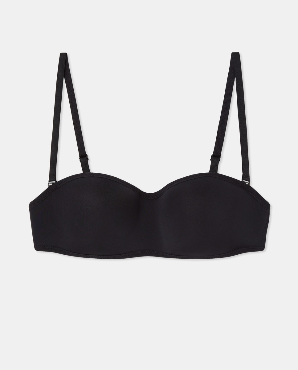 Sujetador preformado bandeau Negro-4