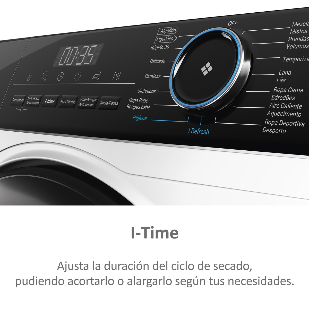 Secadora Haier 9 kg, condensación, Bomba Calor I-Pro Series 3 - HD90-A3939-IB Blanco-7