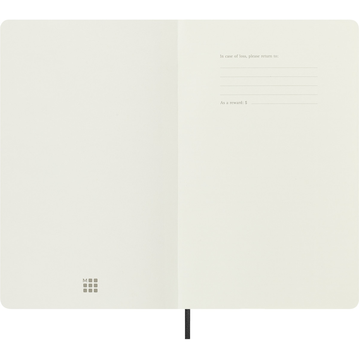 Cuaderno large hojas rayadas tapa blanda vegana Moleskine negro Negro-4