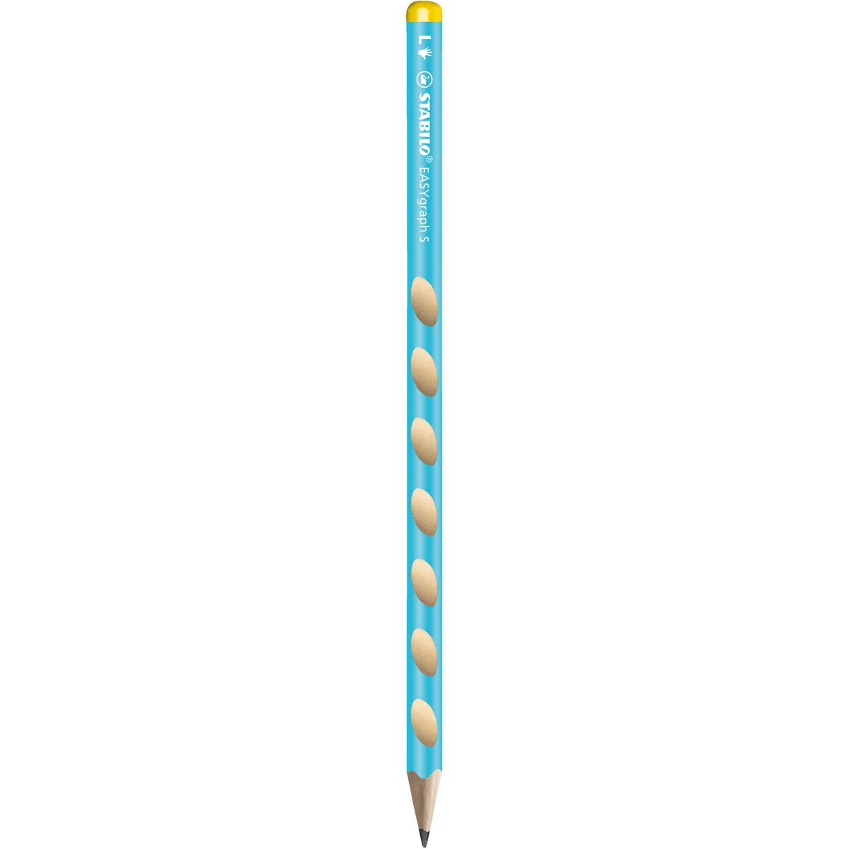 Lápiz Grafito Triangular Fino Easy Graph S Stabilo HB Ergonómico Zurdos Color Azul Azul-1