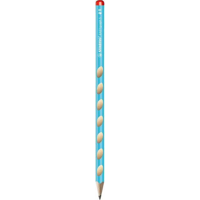 Imagen 0 de Lápiz Grafito Triangular Fino Easy Graph S  Stabilo HB Ergonómico Diestros Azul Pastel