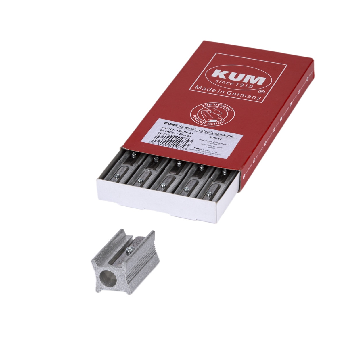 Sacapuntas arte 400-5L en magnesio Kum gris 2