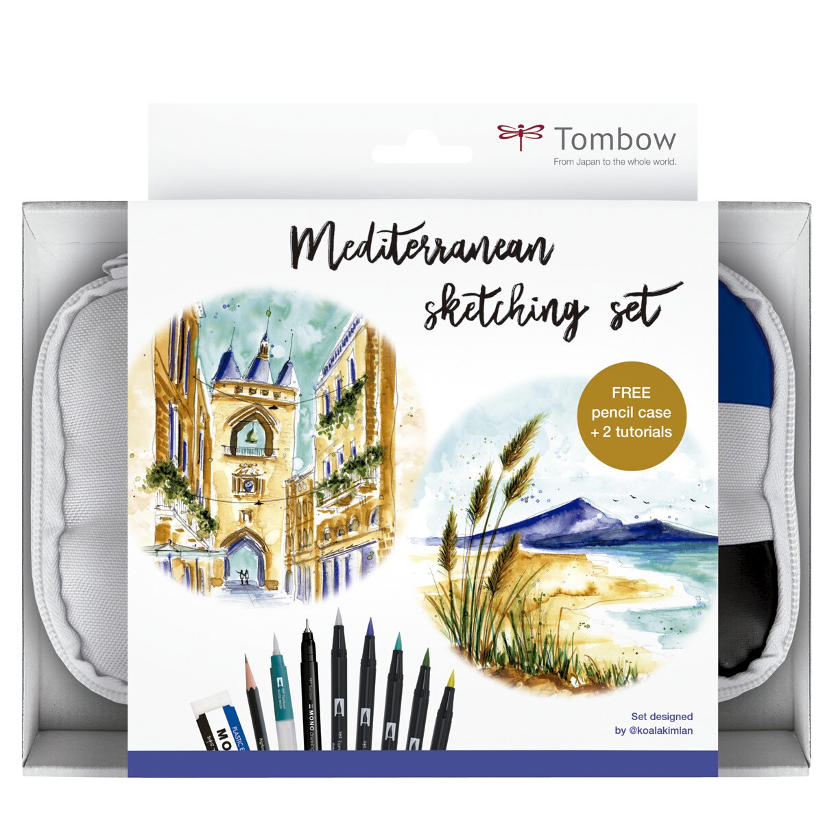 Set mediterranean sketching Tombow multicolor Multicolor-1