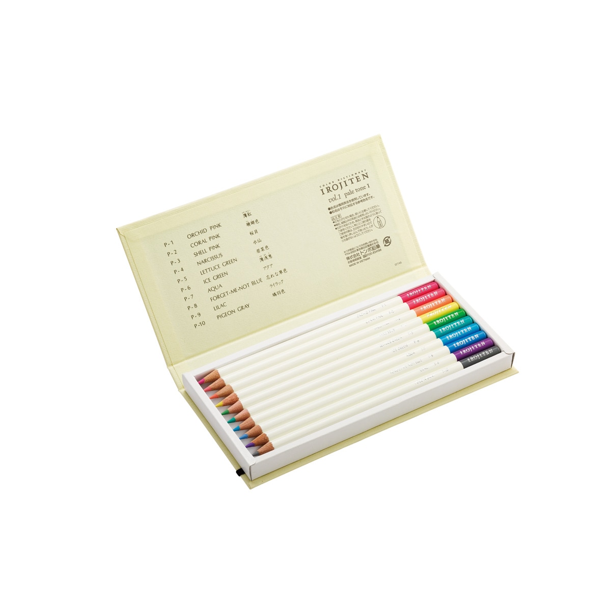 Pack 10 lápices de colores pálidos Irojiten Tombow multicolor Multicolor-2