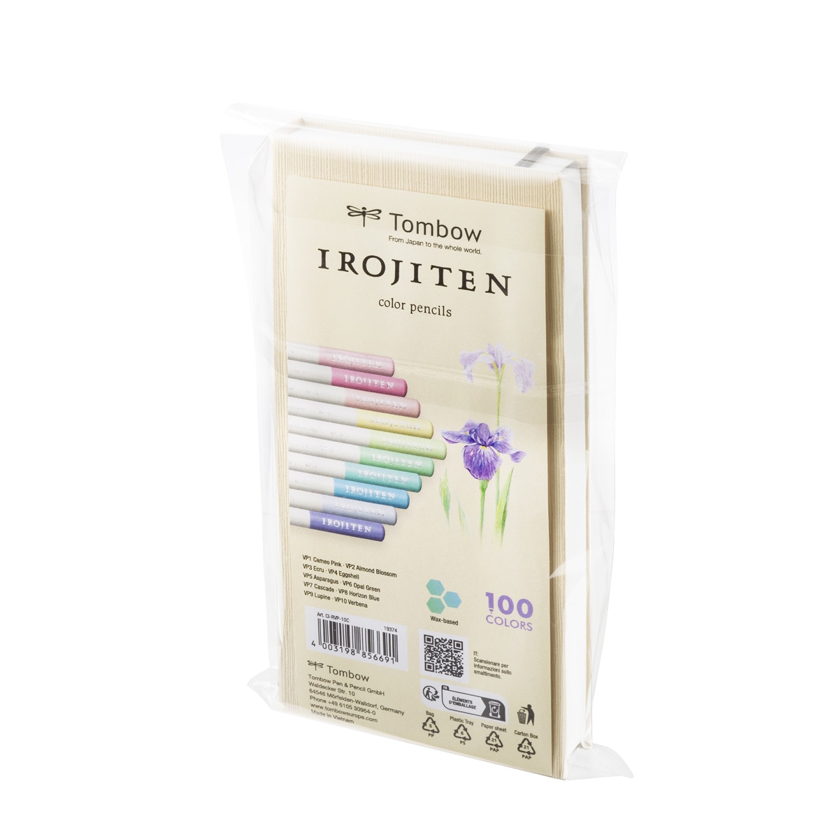 Imagen 0 de Pack 10 lápices de colores muy pálidos Irojiten Tombow multicolor
