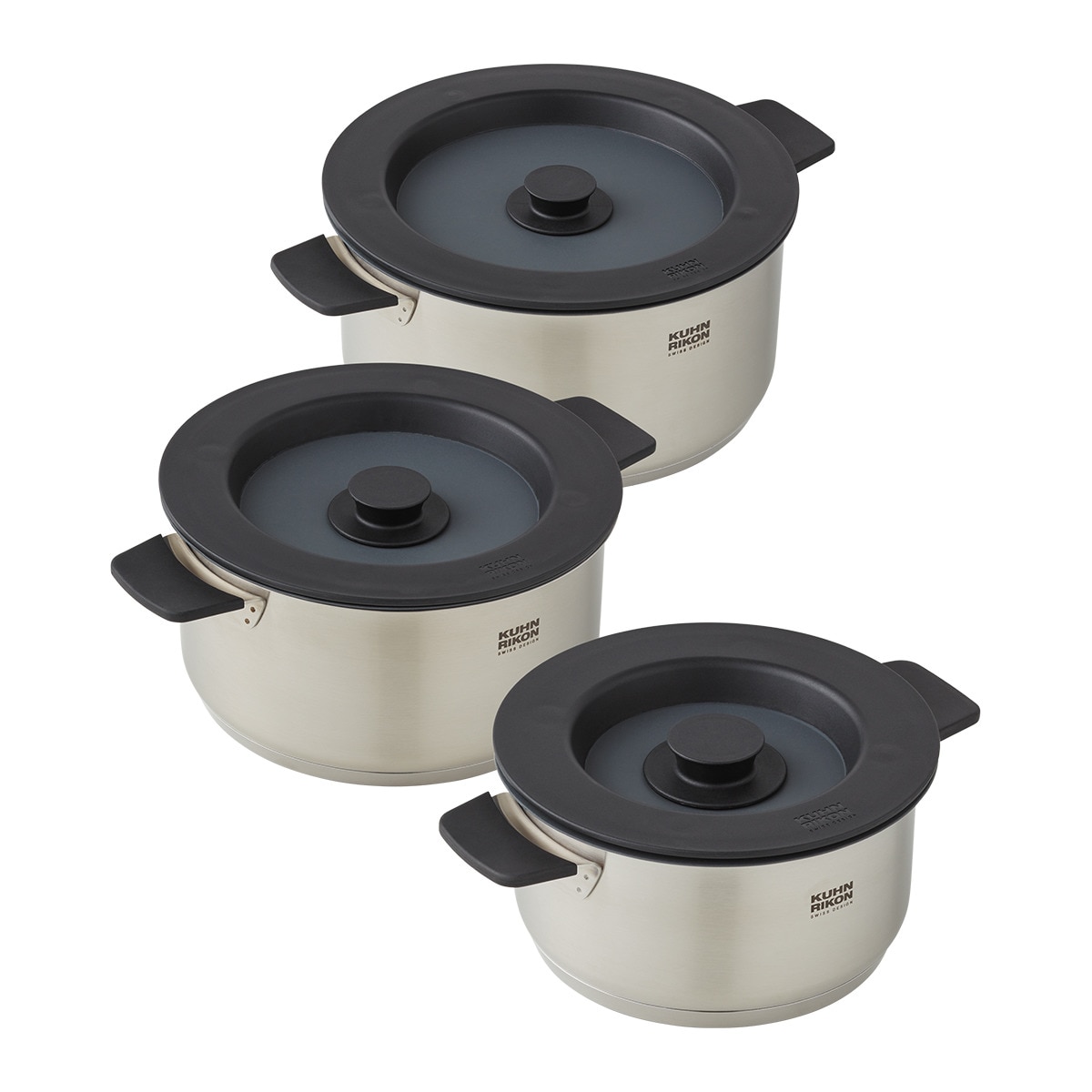 Bateria de Cozinha de 3 Peças Smart & Compact Aço-1