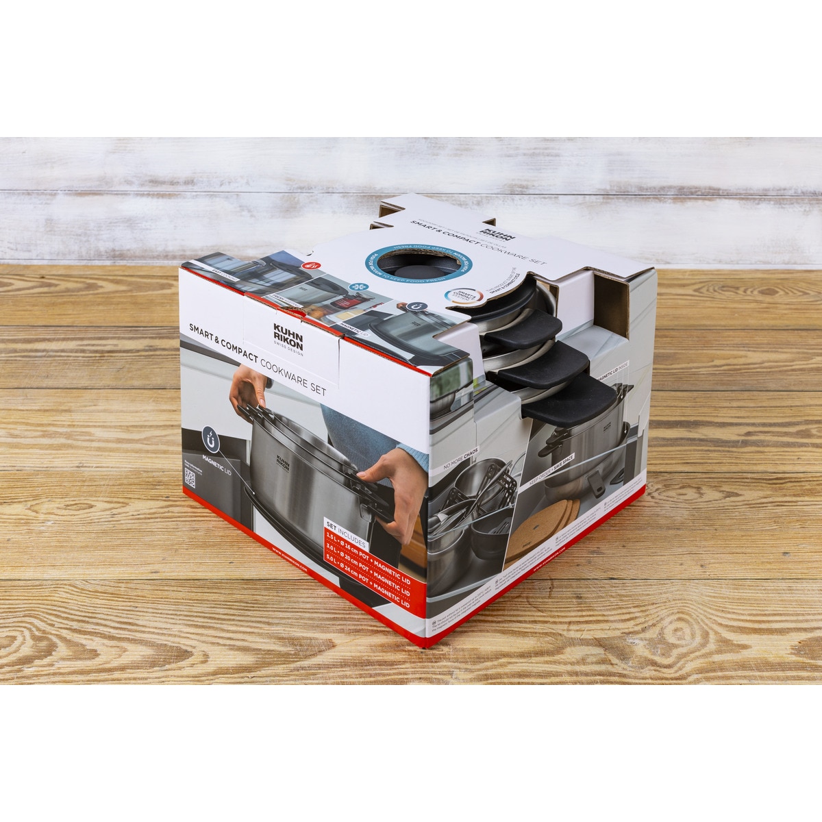 Bateria de Cozinha de 3 Peças Smart & Compact Aço-8