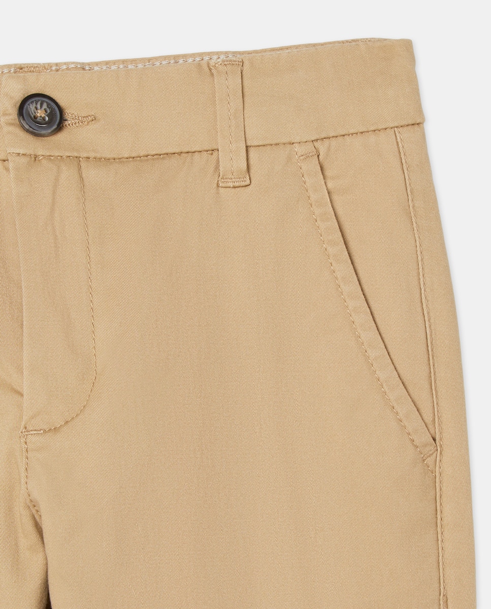 Calças Chino Lisas Camel-5