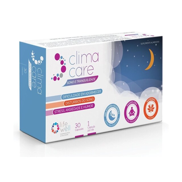 Imagem 0 de Suplemento Alimentar ClimaCare Sono e Tranquilidade - 30 Cápsulas
