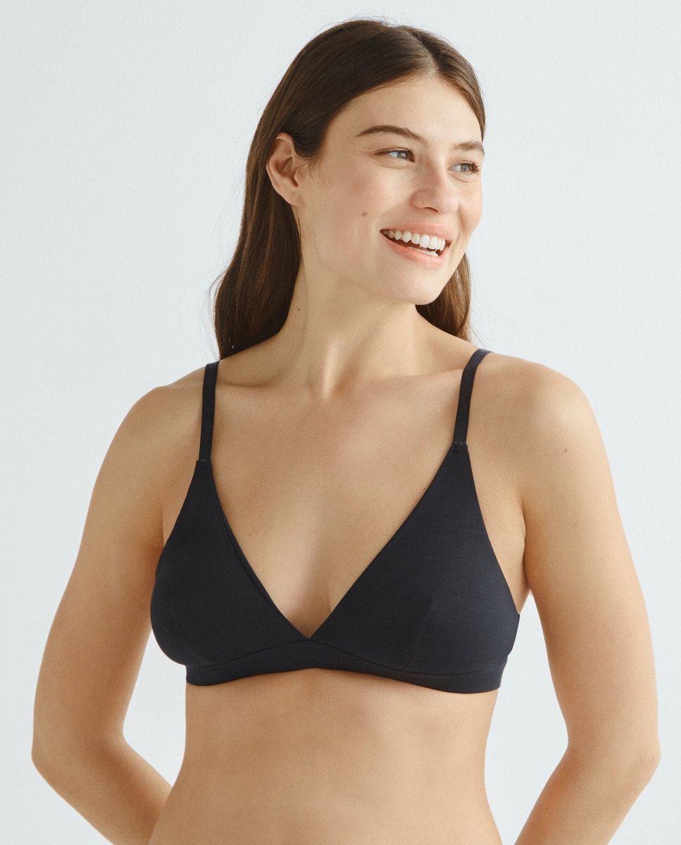 Sujetador triángulo modal Negro-1