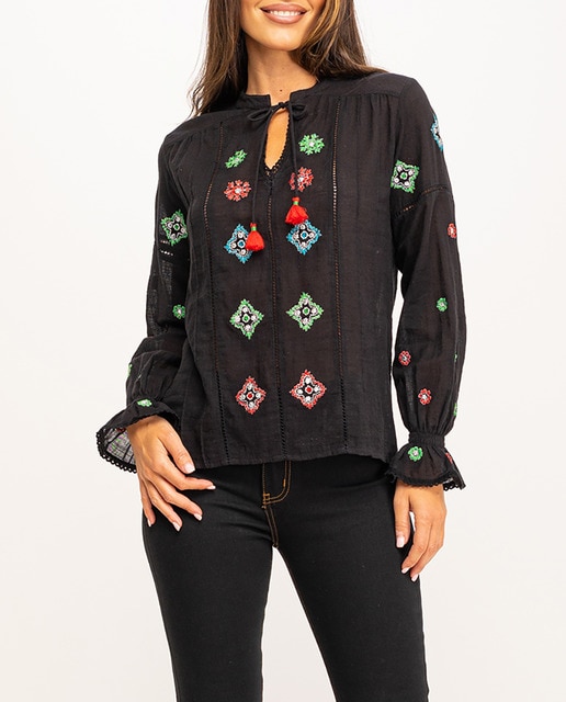Imagen 0 de Blusa algodón rústico