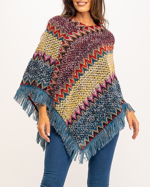 Imagen 0 de Poncho étnico artesanal