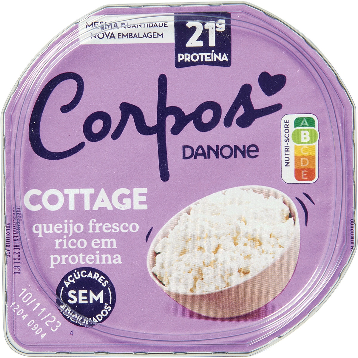 Queijo Fresco Light Cottage embalagem 180 g