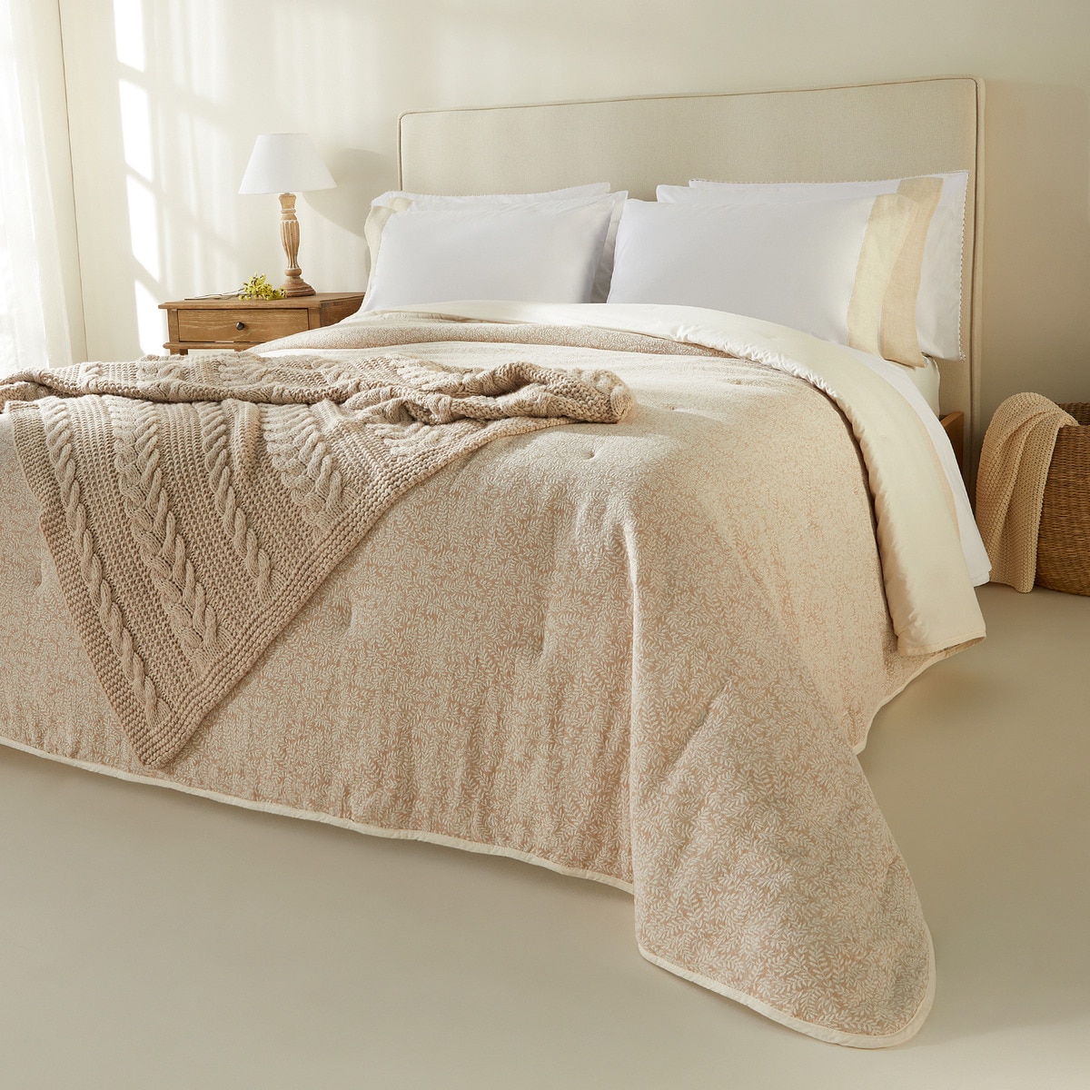 Conjunto de Capa de Edredão de Algodão Jolie Branco-7