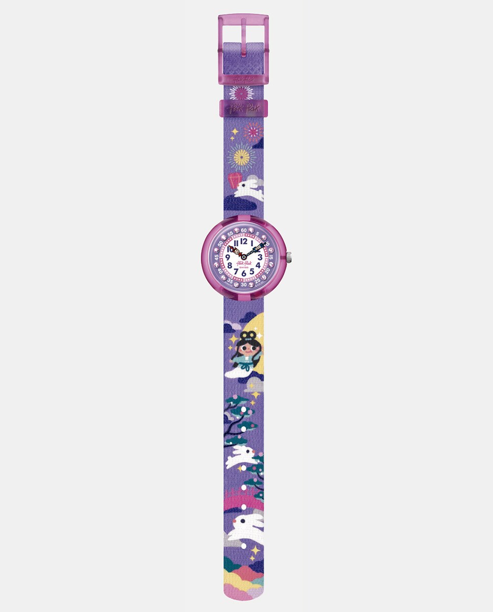 Rélogio Chang'e and The Jade Rabbit com Bracelete em Tecido (PET reciclado) - Multicolor 4