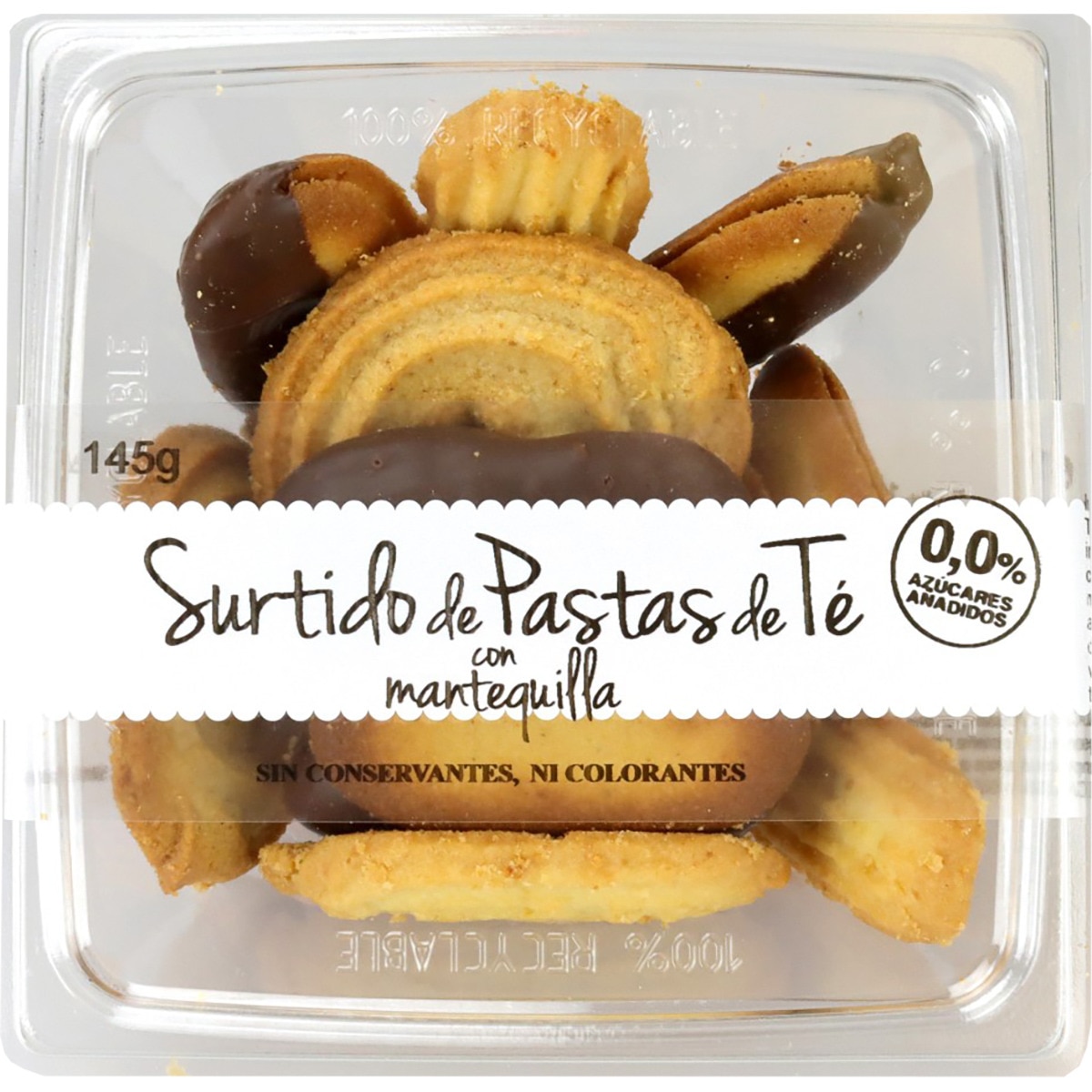 Surtido de pastas de té con mantequilla envase 145 g