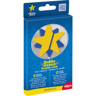vela solidaria doble deseo con 2 mechas blister 1 unidad - Dekora