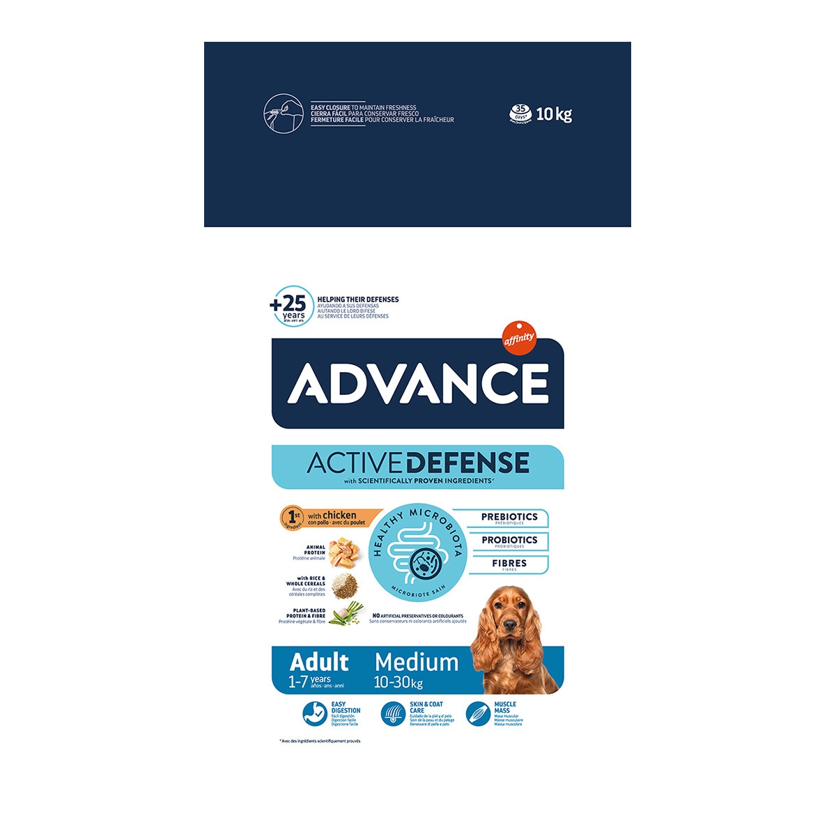 Pienso para perros adultos Advance Medium pollo y arroz 3
