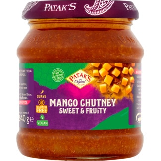 Molho Indiano Sweet Mango Chutney frasco 340 g - Patak's