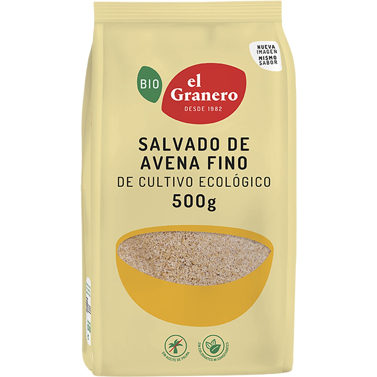 Bio salvado de avena fino ecológico envase 500 g