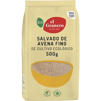 Bio salvado de avena fino ecológico envase 500 g - El Granero Integral