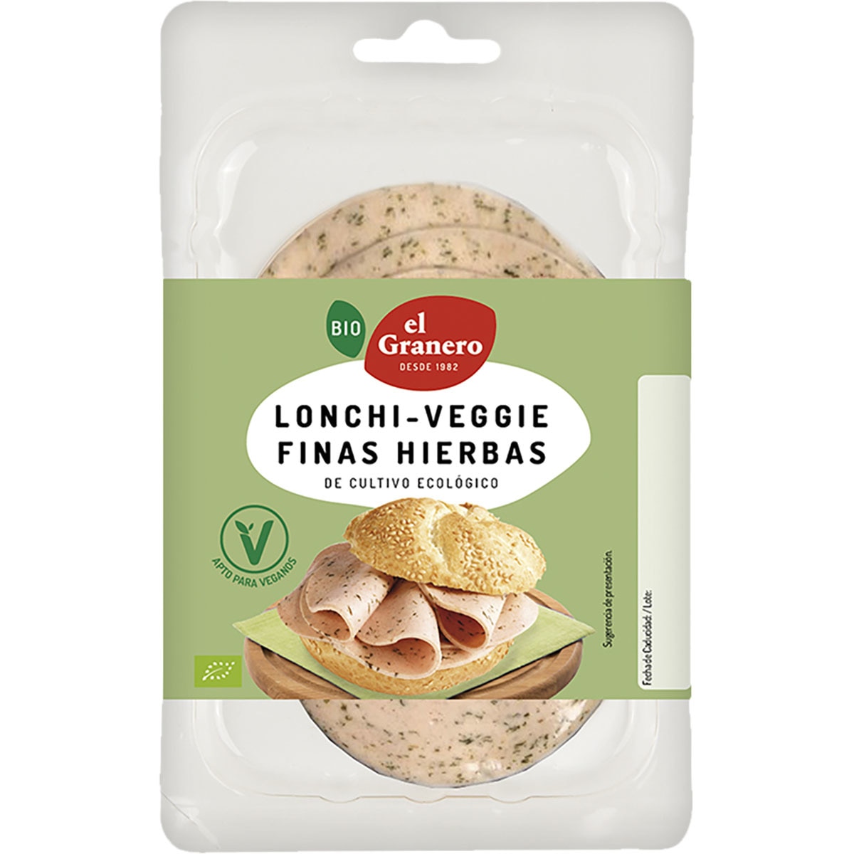 Bio Lonchi-Veggie lonchas sabor finas hierbas ecológicas envase 100 g
