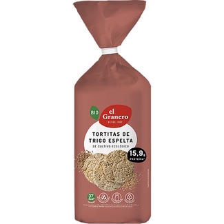 Bio tortitas de espelta de cultivo ecológico bolsa 108 g - El Granero Integral
