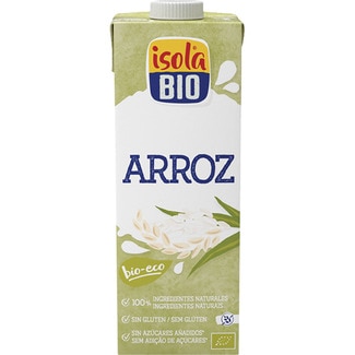 bebida de arroz natural sin gluten, ecológica sin azúcares añadidos envase 1 l - Isola Bio