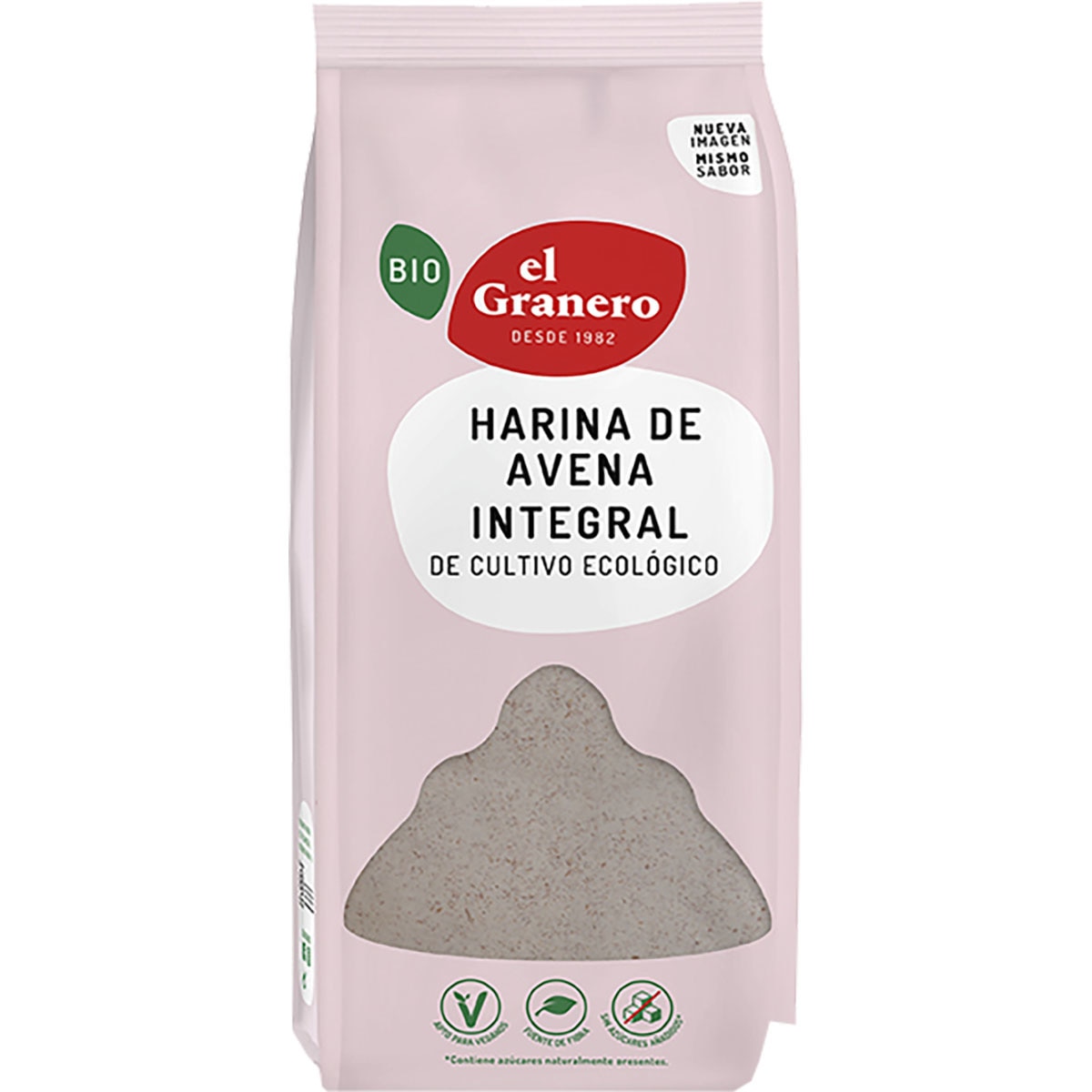 Bio harina de avena integral ecológica envase 500 g
