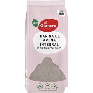 Bio harina de avena integral ecológica envase 500 g - El Granero Integral