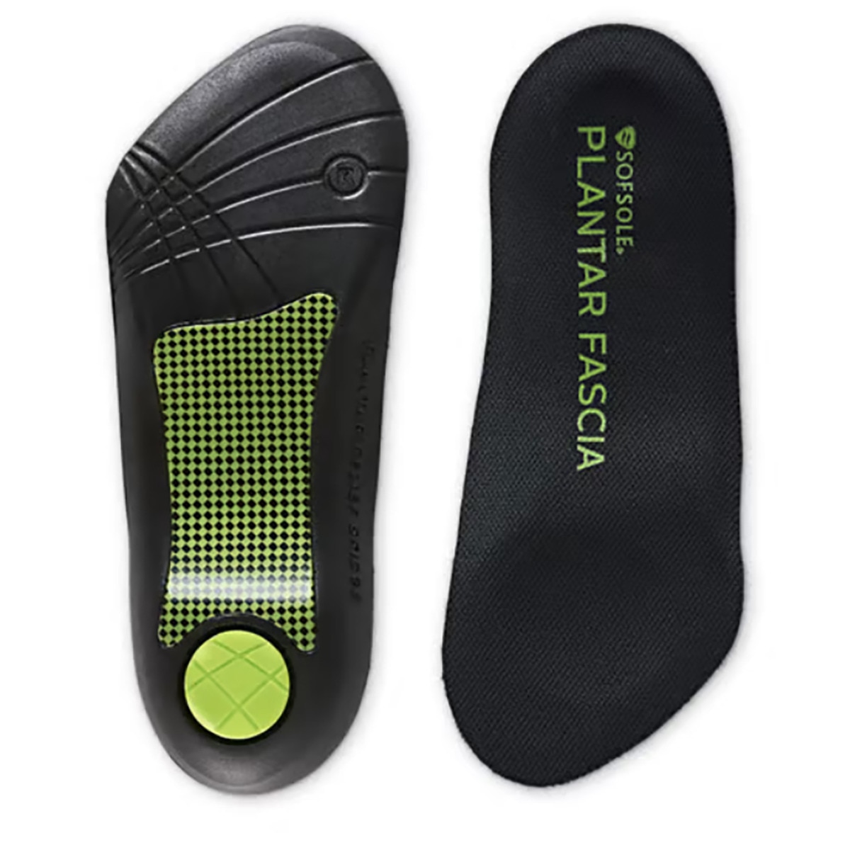 Palmilhas Plantar Fascia Preto / Verde-1