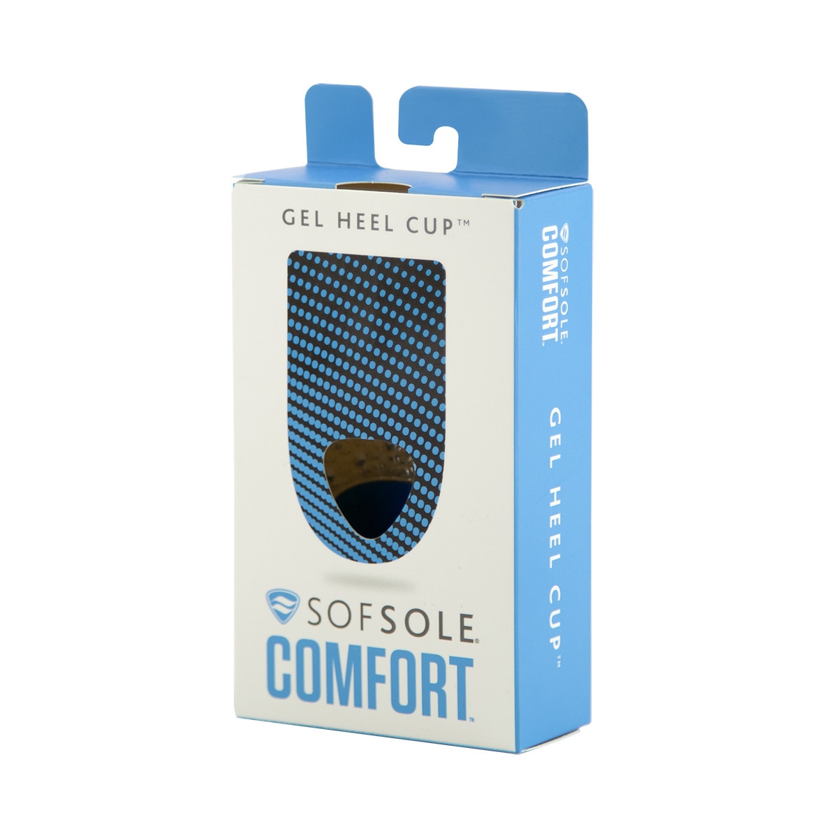 Palmilhas de Gel Heel Cup Branco / Azul-2