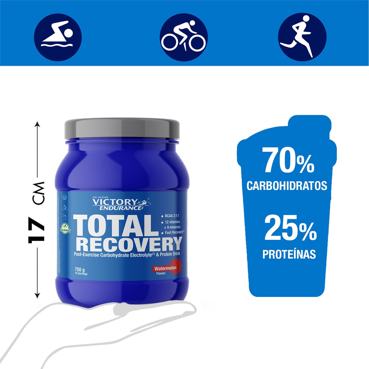 Total Recovery 750 g sabor Melancia Victory Endurance 4