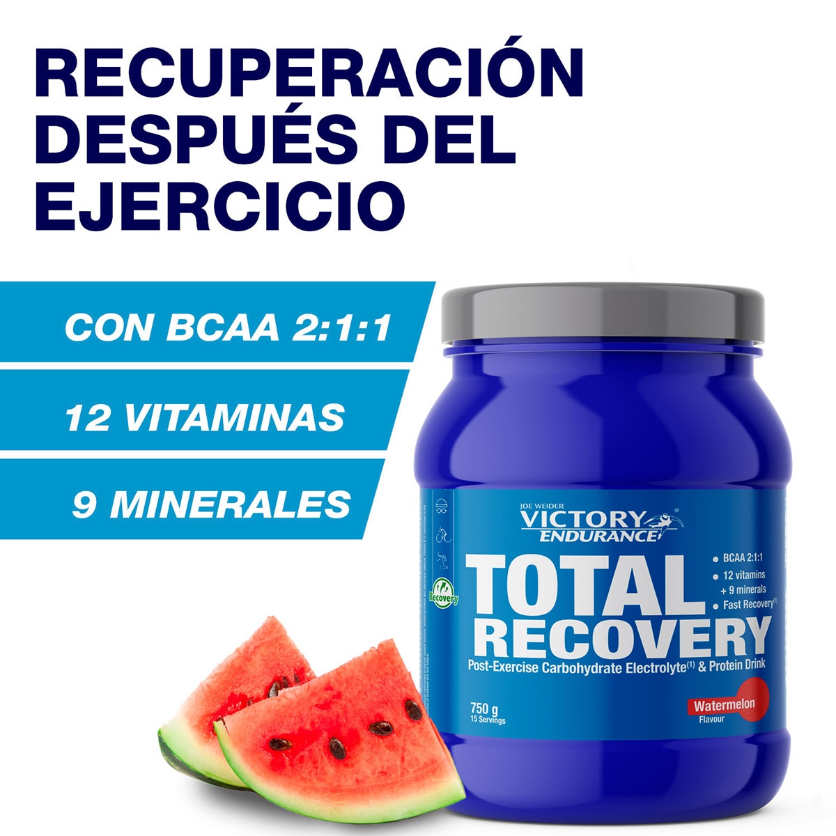 Total Recovery 750 g sabor Melancia Victory Endurance 3