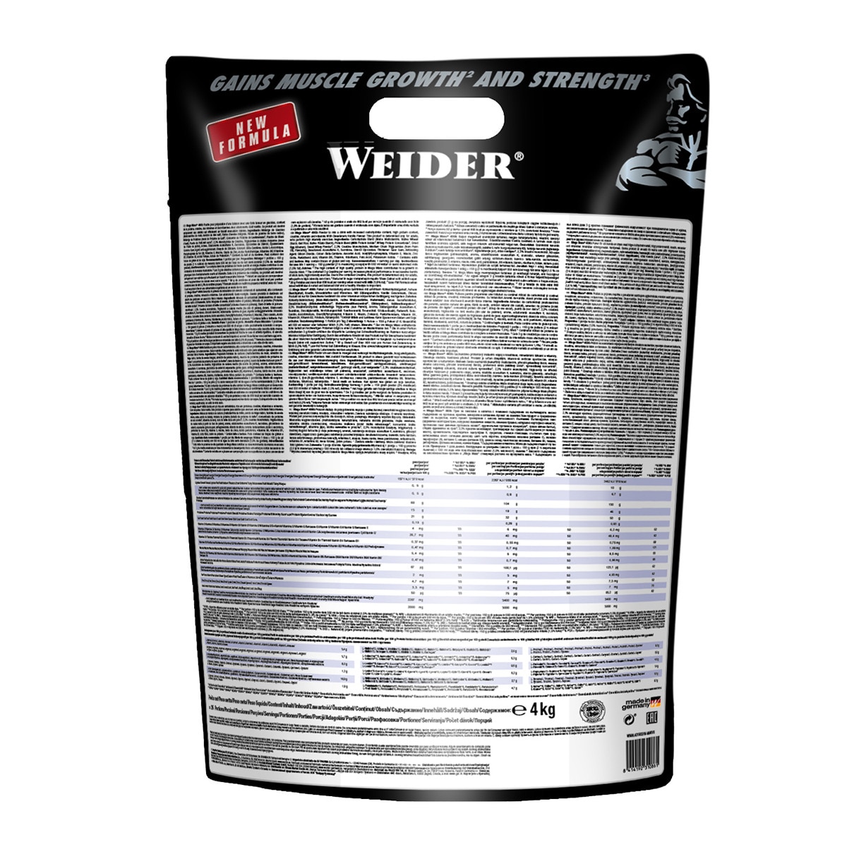 Mega Mass 4000 Sabor Baunilha 4 KG Weider Baunilha-2