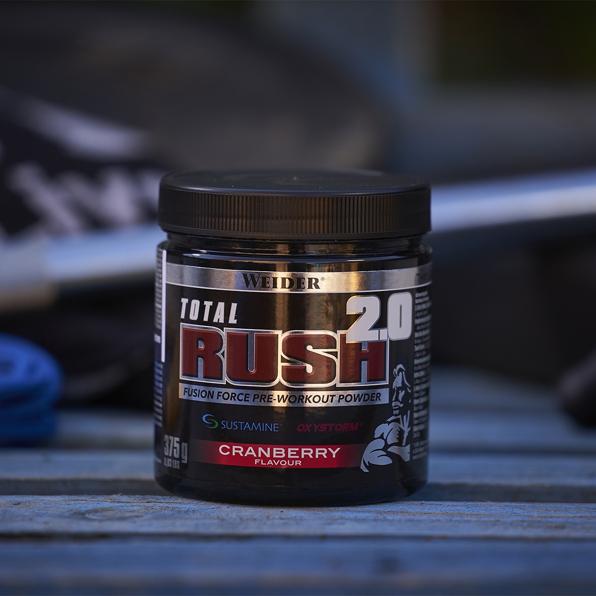 Pré-Treino Total Rush Sabor Cranberries - 375 g 3