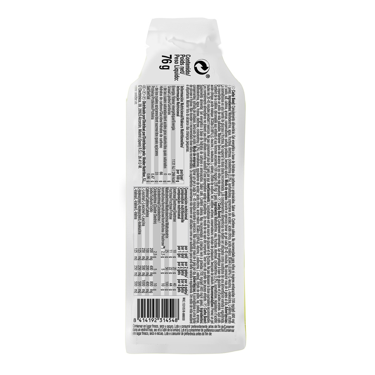 Gel Energético Carb-o-Boos Sabor Café Café-2