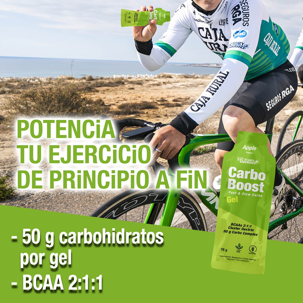 Gel Energético Carb-o-Boos Sabor Maçã Maçã-3