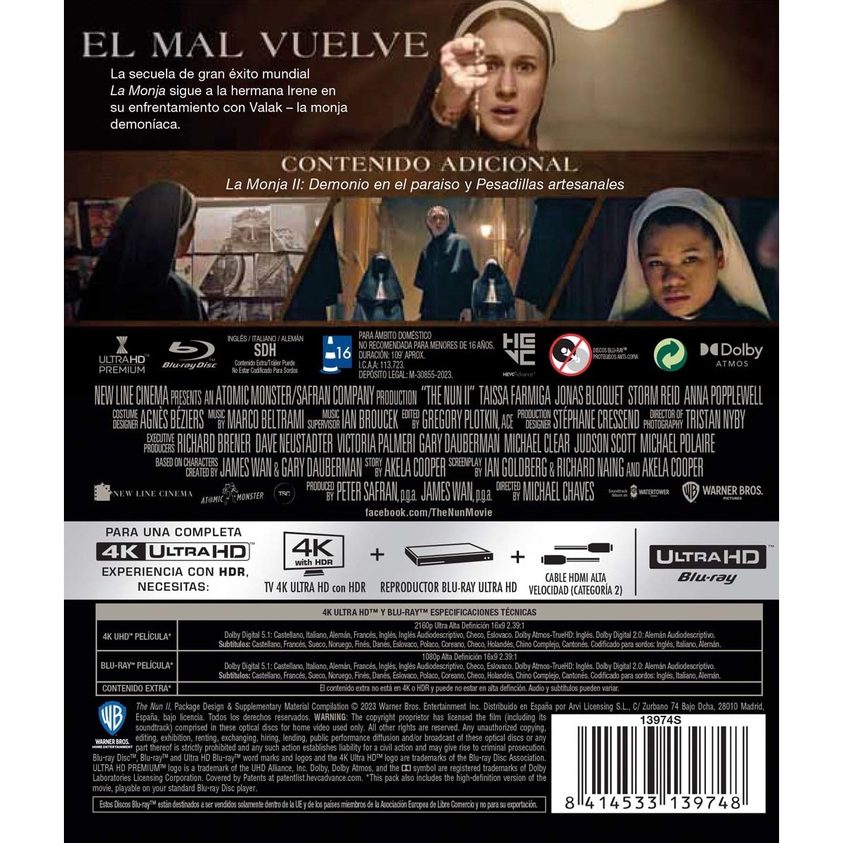 La monja 2 (4K Ultra HD + Blu-Ray) 2
