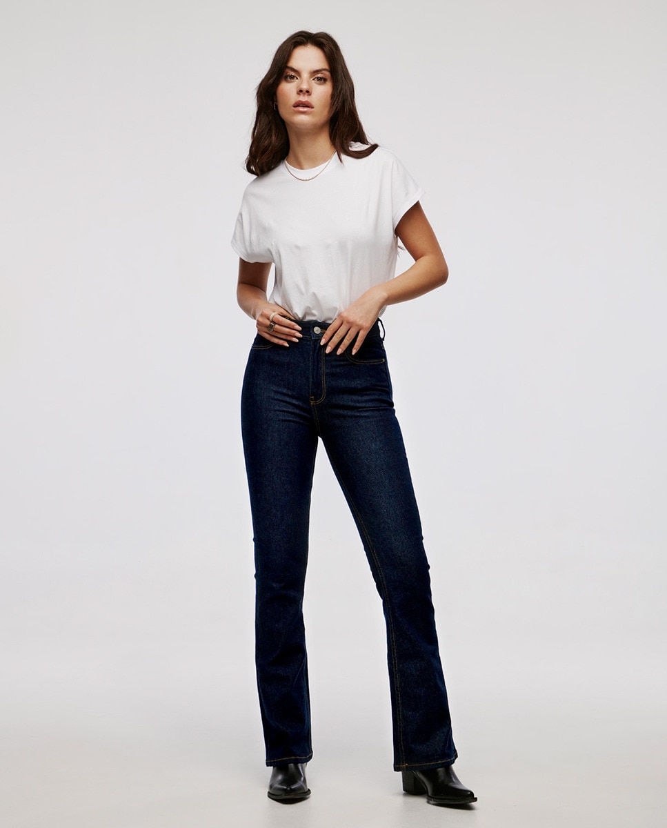 Jeans Turin com Bootcut Azul-marinho-1