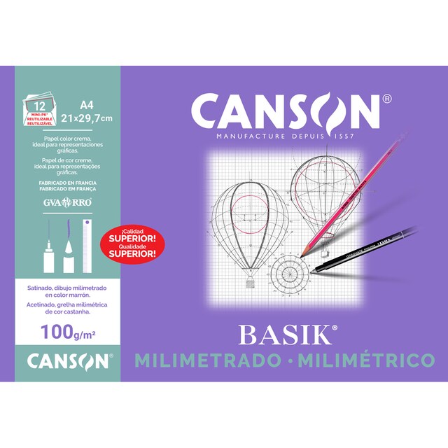 Imagen 0 de Minipack milimetrado Din A4 Canson