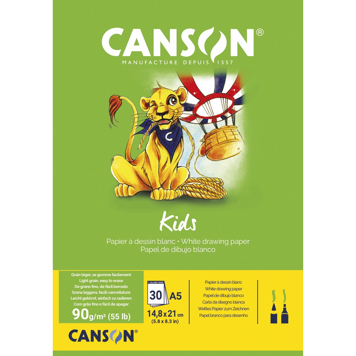 Bloco de desenho Little Kids A5 Canson 1