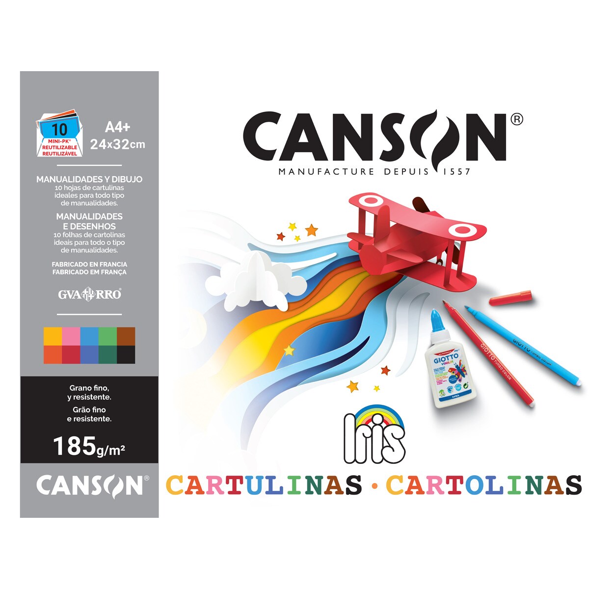 Minipack cartulinas Iris A4 Canson 1