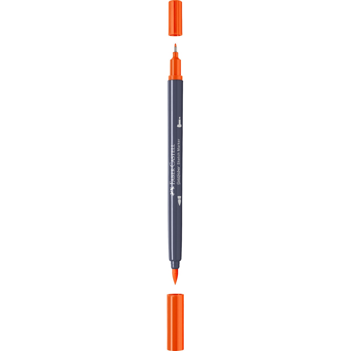 Rotulador sketch marker doble punta tinta base alcohol Goldfaber Faber-Castell naranja de cadmio oscuro Naranja de cadmio oscuro-2