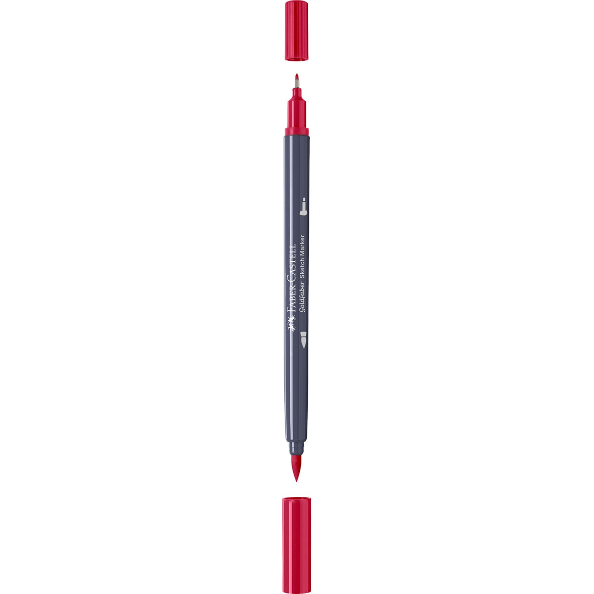 Rotulador sketch marker doble punta tinta base alcohol Goldfaber Faber-Castell carmín permanente Carmín-2