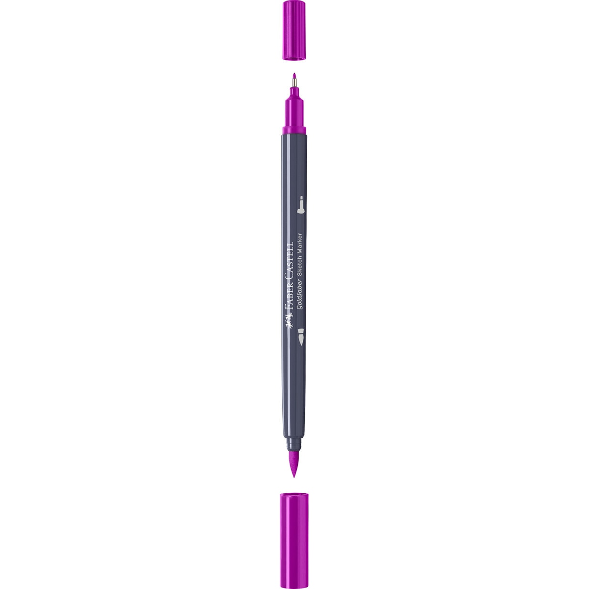 Rotulador sketch marker doble punta tinta base alcohol Goldfaber Faber-Castell rosa purpura Rosa púrpura-2