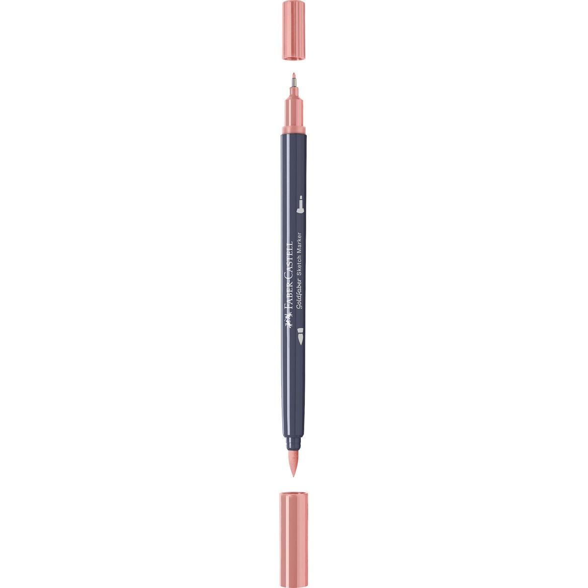 Rotulador sketch marker doble punta tinta base alcohol Goldfaber Faber-Castell coral Coral-2